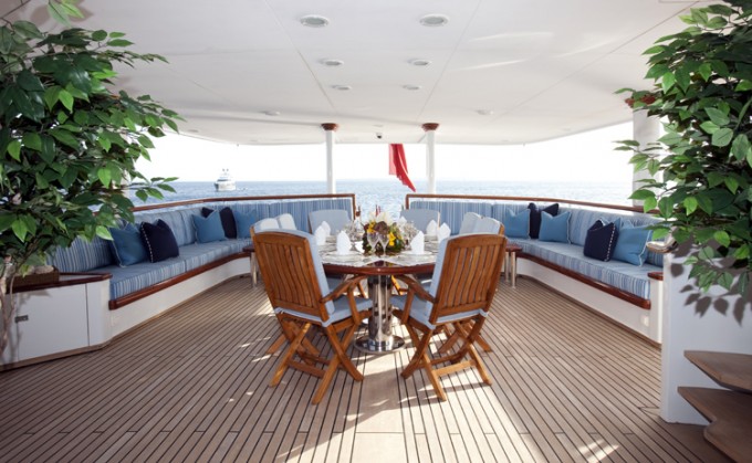 Motor Yacht SHANDOR -  Aft Deck Dining